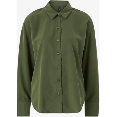 Only - Ellen L/S Loose Shirt - Grønn - 36 - Skjorte Only - Ellen L/S Loose Shirt - Grønn - 36 - Skjorte
