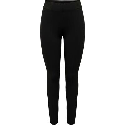 Legginsy z wysokim stanem ONLY - Dopasowany krój - Czarny - Spodnie Legginsy z wysokim stanem ONLY - Dopasowany krój - Czarny - Spodnie