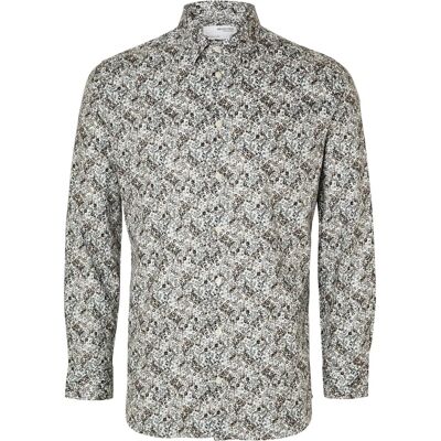 Selected HOMME - Chemise en Coton Blanche Slim Fit - Formelle Chemise - Publicité Selected HOMME - Chemise en Coton Blanche Slim Fit - Formelle Chemise - Publicité