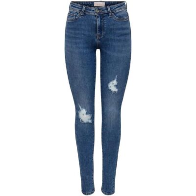 ONLY Skinny-fit-Jeans - Destroyed Effekt - Mittelhohe Taille - 32 Zoll Länge - S/M/Xs ONLY Skinny-fit-Jeans - Destroyed Effekt - Mittelhohe Taille - 32 Zoll Länge - S/M/Xs
