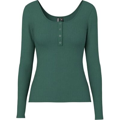 Pieces PCKITTE LS TOP NOOS - Haut à manches longues vert pour femme Pieces PCKITTE LS TOP NOOS - Haut à manches longues vert pour femme