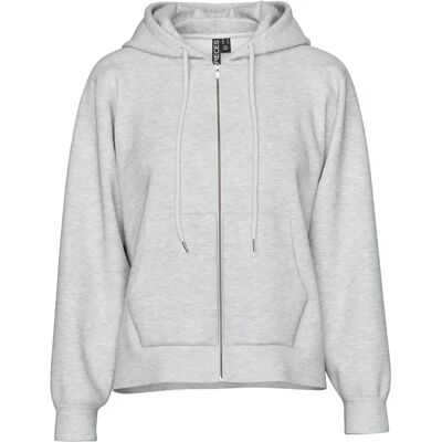 Pieces Light Grey Melange Regular Fit Sweatshirt - sweat - Publicité Pieces Light Grey Melange Regular Fit Sweatshirt - sweat - Publicité