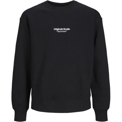JACK & JONES JUNIOR collegepaita - Musta - Poikien JACK & JONES JUNIOR collegepaita - Musta - Poikien