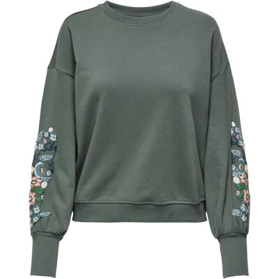 ONLY ONLBROOKE Langarm Blümchen Sweatshirt - Sweatshirt ONLY ONLBROOKE Langarm Blümchen Sweatshirt - Sweatshirt