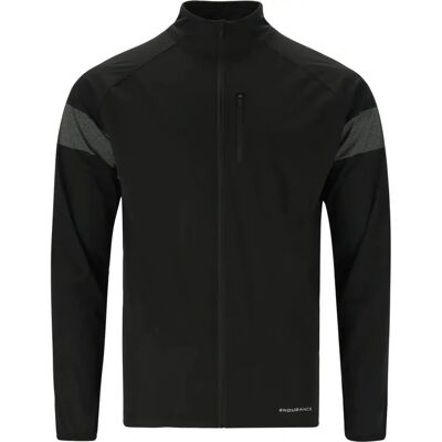 ENDURANCE Bard Zwarte Loopjack - Sportieve Waterdichte Jas ENDURANCE Bard Zwarte Loopjack - Sportieve Waterdichte Jas