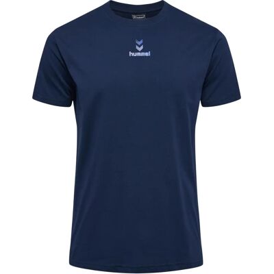 Hummel Blå Kortärmad T-Shirt - Sport & Casual Hummel Blå Kortärmad T-Shirt - Sport & Casual