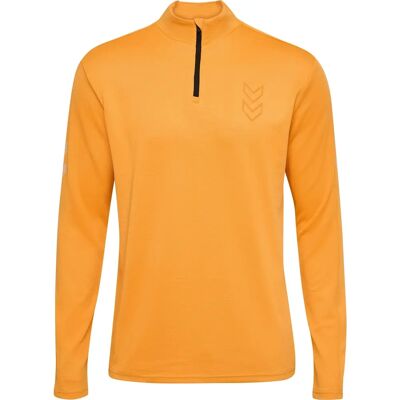 Hummel Hmlactive Pl Half Zip Orange - Pullover Hummel Hmlactive Pl Half Zip Orange - Pullover