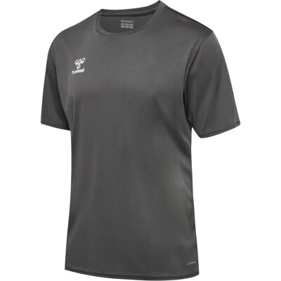 Hummel Hmlessential Jersey S/S - Uomo - Grigio - Maglietta sportiva Hummel Hmlessential Jersey S/S - Uomo - Grigio - Maglietta sportiva