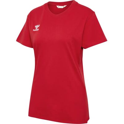 Hummel Women T-shirt Organic Cotton - Round Neck, Embroidered Logo - Casual Fit Hummel Women T-shirt Organic Cotton - Round Neck, Embroidered Logo - Casual Fit