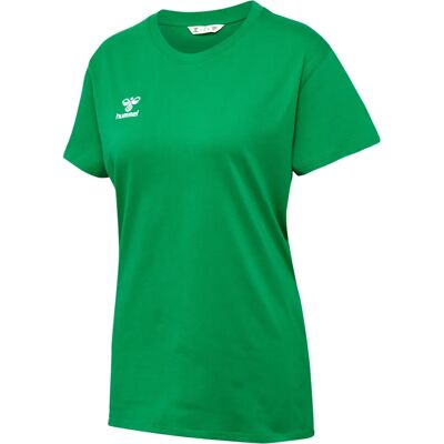 T-shirt écologique en coton biologique avec logo brodé pour femme - Coupe régulière T-shirt écologique en coton biologique avec logo brodé pour femme - Coupe régulière