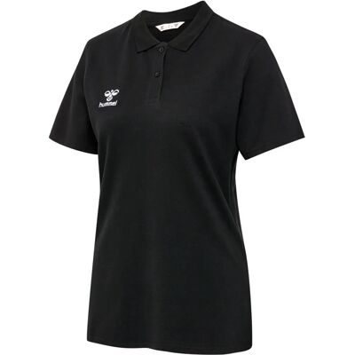 Hummel HMLGO 2.0 Polo Donna Nero - Maglietta Hummel HMLGO 2.0 Polo Donna Nero - Maglietta