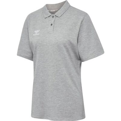 Hummel Hmlgo 2.0 Polo Donna Grigio Mélange M - Polo Hummel Hmlgo 2.0 Polo Donna Grigio Mélange M - Polo