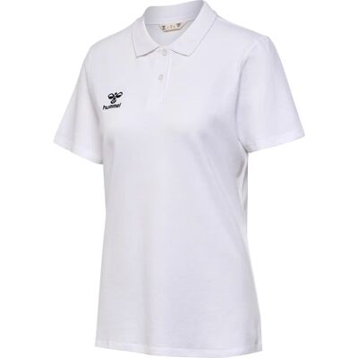 HUMMEL Hmlgo 2.0 Polo Donna Bianco XL - Polo HUMMEL Hmlgo 2.0 Polo Donna Bianco XL - Polo