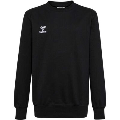 hummel Unisex Bio-Baumwolle recycelter Polyester Sweatshirt - Kinder - Schwarz hummel Unisex Bio-Baumwolle recycelter Polyester Sweatshirt - Kinder - Schwarz