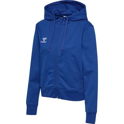 Hummel Damen Pullover Hmlgo 2.0 Zip Hoodie Woman True Blue - Felpa con cappuccio Hummel Damen Pullover Hmlgo 2.0 Zip Hoodie Woman True Blue - Felpa con cappuccio