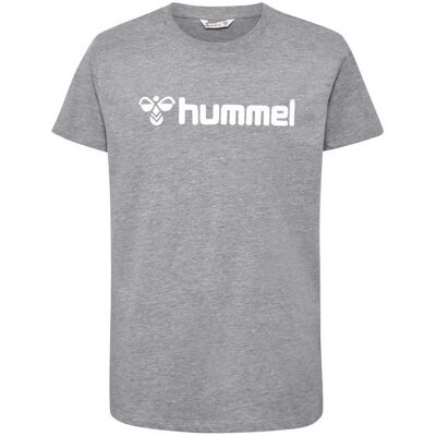 Hummel Bumblebee Organic Cotton Kids Logo Print Grey - T-Shirt Hummel Bumblebee Organic Cotton Kids Logo Print Grey - T-Shirt