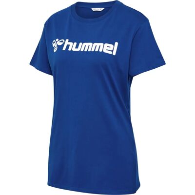 hummel Maglietta donna Regular fit elasticità collo rotondo logo azzurro - 2XL hummel Maglietta donna Regular fit elasticità collo rotondo logo azzurro - 2XL