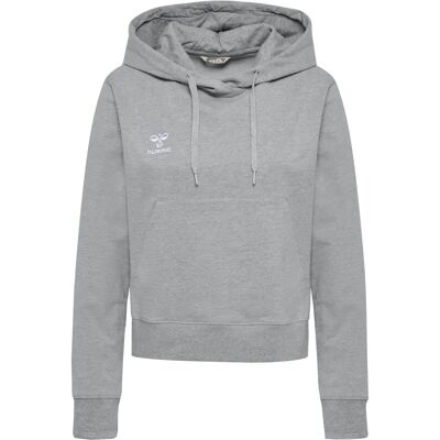 HUMMEL Hmlgo 2.0 Hoodie Woman Grey Melange - Sweater HUMMEL Hmlgo 2.0 Hoodie Woman Grey Melange - Sweater