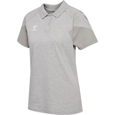 HUMMEL Hmltravel Polo Woman Hellgrau Meliert - T-Shirt HUMMEL Hmltravel Polo Woman Hellgrau Meliert - T-Shirt