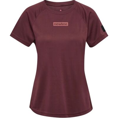 NEWLINE Nwlcharge T-shirt Mesh Chocolat - T-shirt NEWLINE Nwlcharge T-shirt Mesh Chocolat - T-shirt