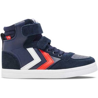 Hummel Stadil Leather High Jr - Baskets - Bleu Hummel Stadil Leather High Jr - Baskets - Bleu