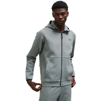 Hummel Grau Melange Unisex HmlTECH Fleece Kapuzensweatshirt Hummel Grau Melange Unisex HmlTECH Fleece Kapuzensweatshirt