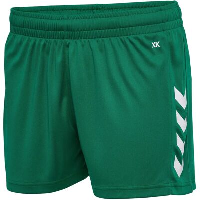 HUMMEL Hmlcore Xk Poly Shorts Donna Evergreen - Pantaloncini Sportivi HUMMEL Hmlcore Xk Poly Shorts Donna Evergreen - Pantaloncini Sportivi