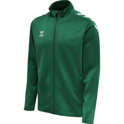 hummel Hmlcore Xk Poly Zip Sweat - Vert - Veste de course - Publicité hummel Hmlcore Xk Poly Zip Sweat - Vert - Veste de course - Publicité