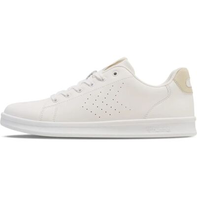 Hummel Sneaker Unisexe Court Line Blanc - Chaussure Hummel Sneaker Unisexe Court Line Blanc - Chaussure