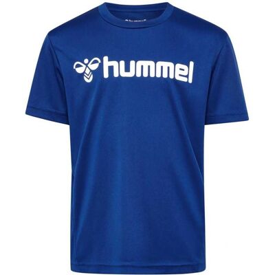 Hummel Logo Kinderen Blauw 152 - Kinder T-Shirt Hummel Logo Kinderen Blauw 152 - Kinder T-Shirt