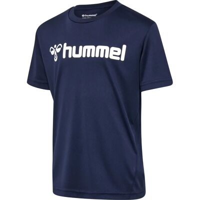 Hummel Logo Kinder Blau - T-Shirt Hummel Logo Kinder Blau - T-Shirt