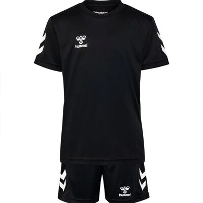 Hummel Jungen Sportset T-Shirt Shorts Reguläre Passform Logo Druck Elastischer Bund - Sportset Hummel Jungen Sportset T-Shirt Shorts Reguläre Passform Logo Druck Elastischer Bund - Sportset