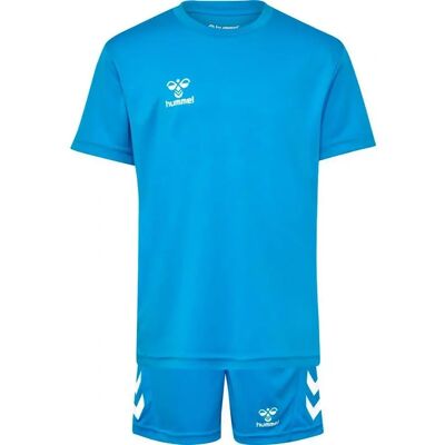hummel Jungen Sportset - Regular Fit, Wasserlogo, Blau - Sportset hummel Jungen Sportset - Regular Fit, Wasserlogo, Blau - Sportset
