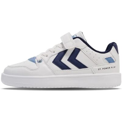 Hummel Kinder Freizeitschuhe - St. Power Play JR - Weiß/Blau Hummel Kinder Freizeitschuhe - St. Power Play JR - Weiß/Blau