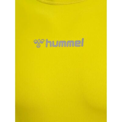 hummel Maglietta Sportiva da Uomo - hmlBL PERFORMANCE TEE L/S - Giallo - XXL hummel Maglietta Sportiva da Uomo - hmlBL PERFORMANCE TEE L/S - Giallo - XXL