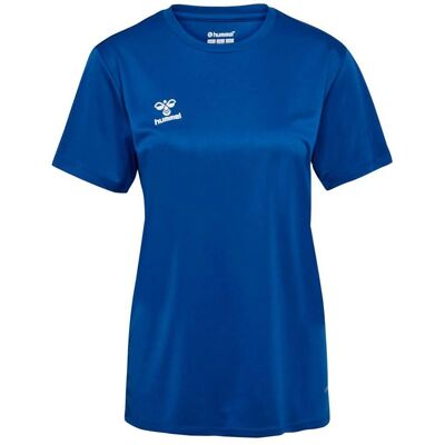 Hummel Damen Sportshirt - True Blue - Sportshirt - Publicité Hummel Damen Sportshirt - True Blue - Sportshirt - Publicité