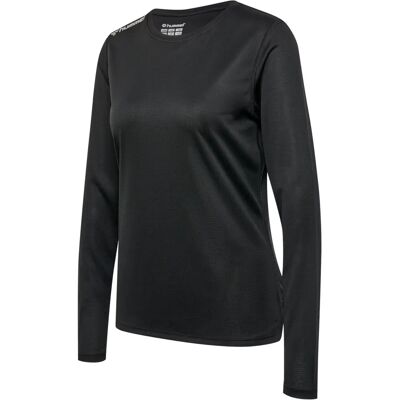 Hummel Hmlrun Jersey L/S Vrouw Zwart - Sportshirt Hummel Hmlrun Jersey L/S Vrouw Zwart - Sportshirt