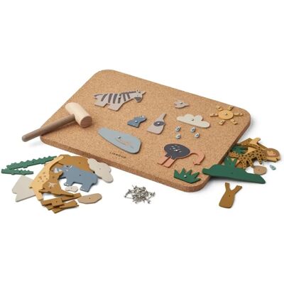 Tableau en liège en bois créatif Liewood Esteban - Tableau de jeu Tableau en liège en bois créatif Liewood Esteban - Tableau de jeu