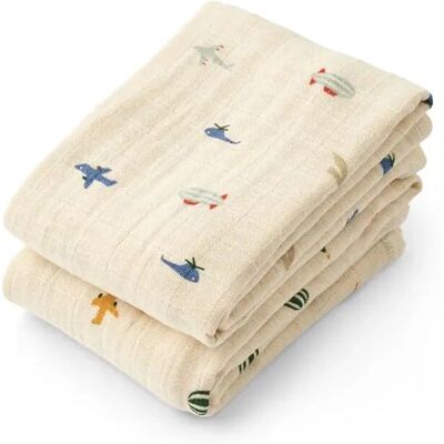 Liewood Lewis Økologiske Bomull Muslin - 65x65cm - Baby Gave Liewood Lewis Økologiske Bomull Muslin - 65x65cm - Baby Gave