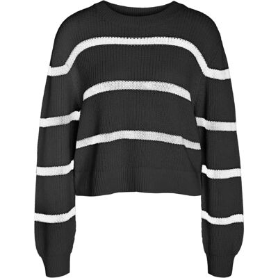 NOISY MAY Maysa L/s Streifen Rundhals Pullover NOISY MAY Maysa L/s Streifen Rundhals Pullover