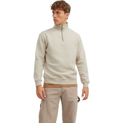 Jack & Jones Jjebradley felpa con mezzo zip noos (12250747-4407077) moonbeam Jack & Jones Jjebradley felpa con mezzo zip noos (12250747-4407077) moonbeam