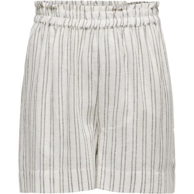 Only Beige linne-viscose shorts - Shorts Only Beige linne-viscose shorts - Shorts