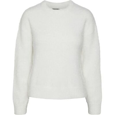 pieces - Paita pcSnow LS O-neck Knit - Blanc - 42 Femmes - Pull pieces - Paita pcSnow LS O-neck Knit - Blanc - 42 Femmes - Pull