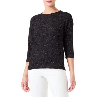 Only onlQueen 3/4 Glitter Top - Svart - Top Only onlQueen 3/4 Glitter Top - Svart - Top