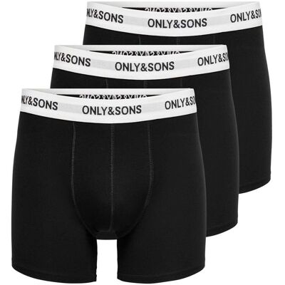 ONLY & SONS ONSFITZ SOLID BLACK TRUNK 3PACK NOOS Herren Gr. XXL - Boxers ONLY & SONS ONSFITZ SOLID BLACK TRUNK 3PACK NOOS Herren Gr. XXL - Boxers