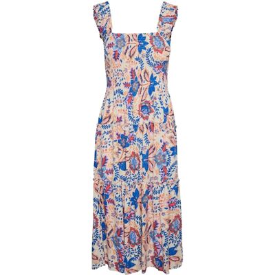 Vero Moda Menny Sl Smock Calf Abito Lungo Senza Maniche (10282481) - fodera argentata/aop hayda Vero Moda Menny Sl Smock Calf Abito Lungo Senza Maniche (10282481) - fodera argentata/aop hayda