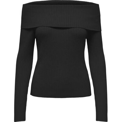 Maglione donna senza spalle - Nero - Maglione Maglione donna senza spalle - Nero - Maglione