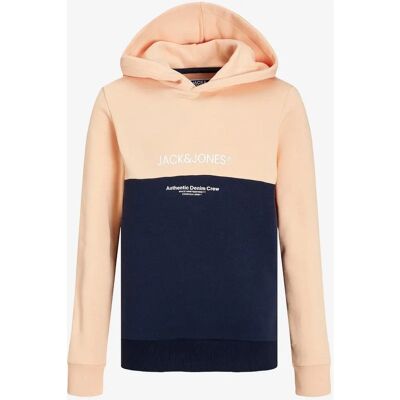JACK & JONES JUNIOR Hoodie - JJERYDER BLOCKING SWEAT HOOD SN JNR - Oransje - Produkttype JACK & JONES JUNIOR Hoodie - JJERYDER BLOCKING SWEAT HOOD SN JNR - Oransje - Produkttype