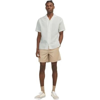 Jack & Jones Linne Resort Skjorta Vit Medium - Skjorta Jack & Jones Linne Resort Skjorta Vit Medium - Skjorta
