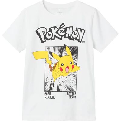 Name It Bright White Pokémon T-Shirt - T-Shirt Name It Bright White Pokémon T-Shirt - T-Shirt